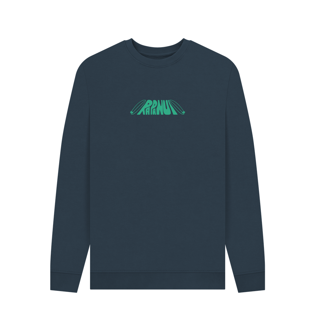Navy Blue Printed Sweater