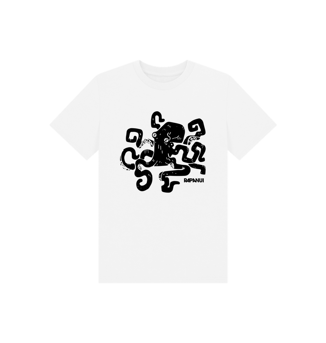 White Printed Kids T-Shirt