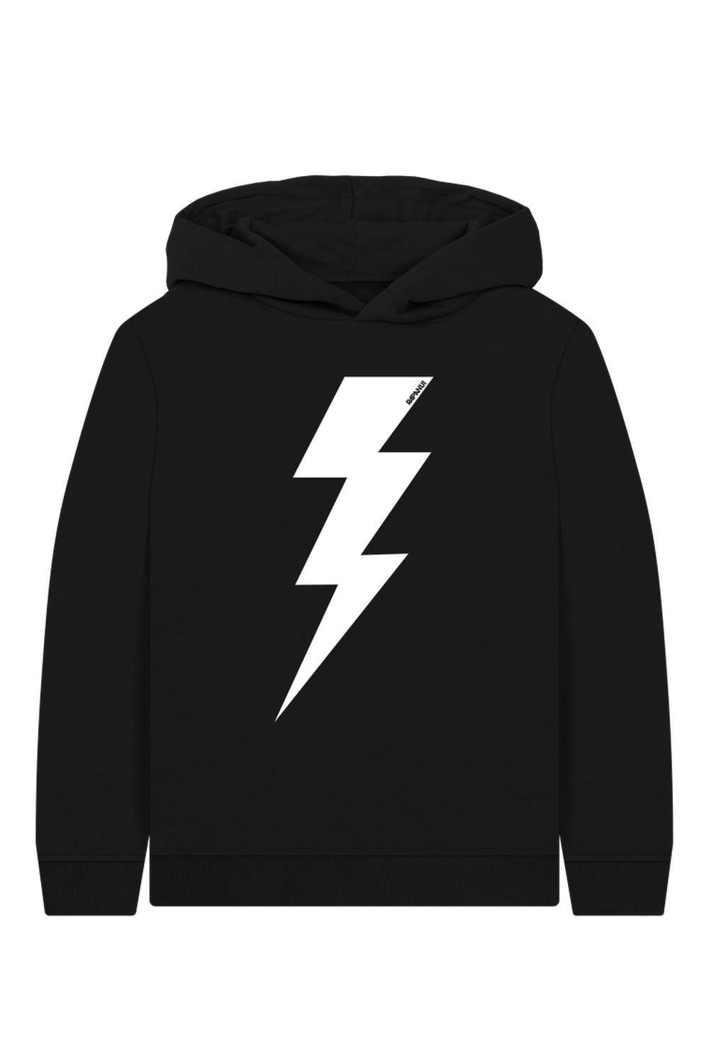 Black Printed Kids Hoodie