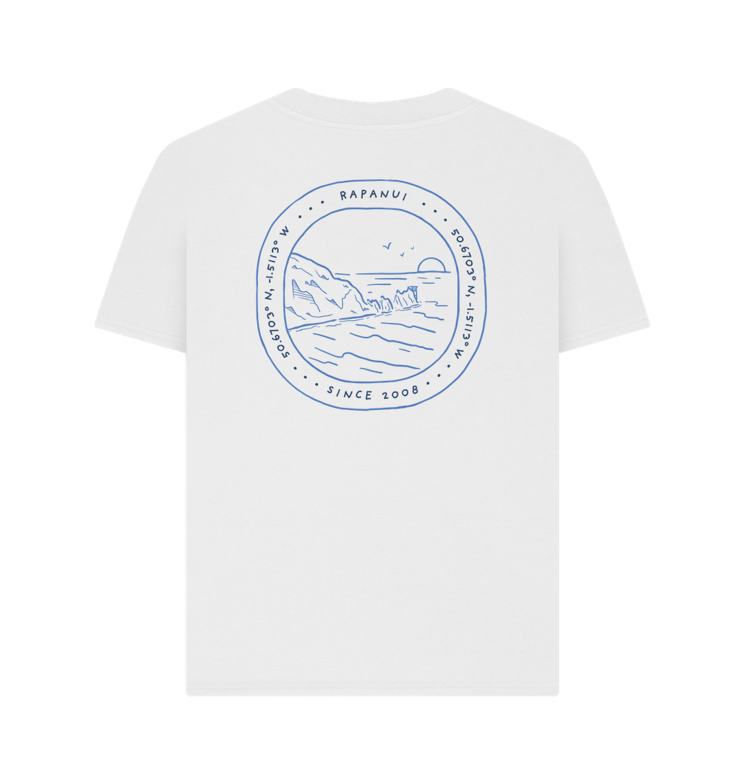 White Printed T-shirt Back