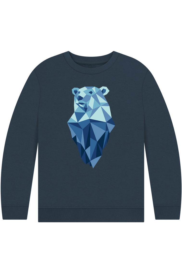 Navy Blue Printed Kids Jumper