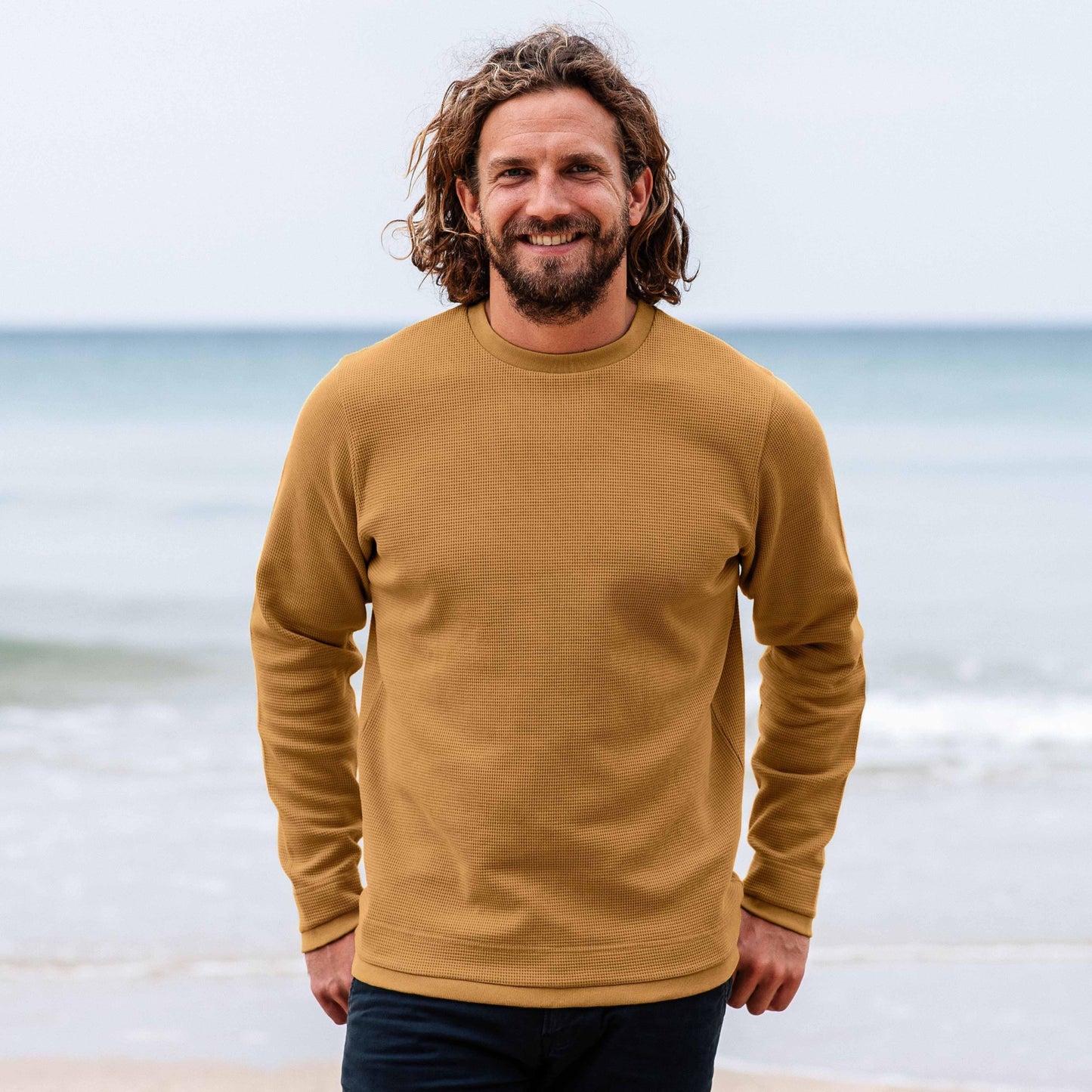 Men's Waffle Knit Jumper