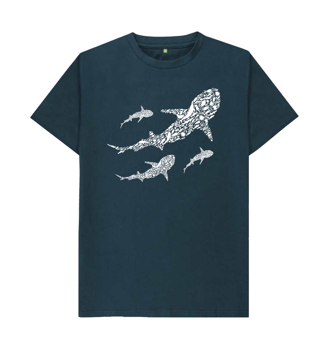 Denim Blue Printed T-shirt
