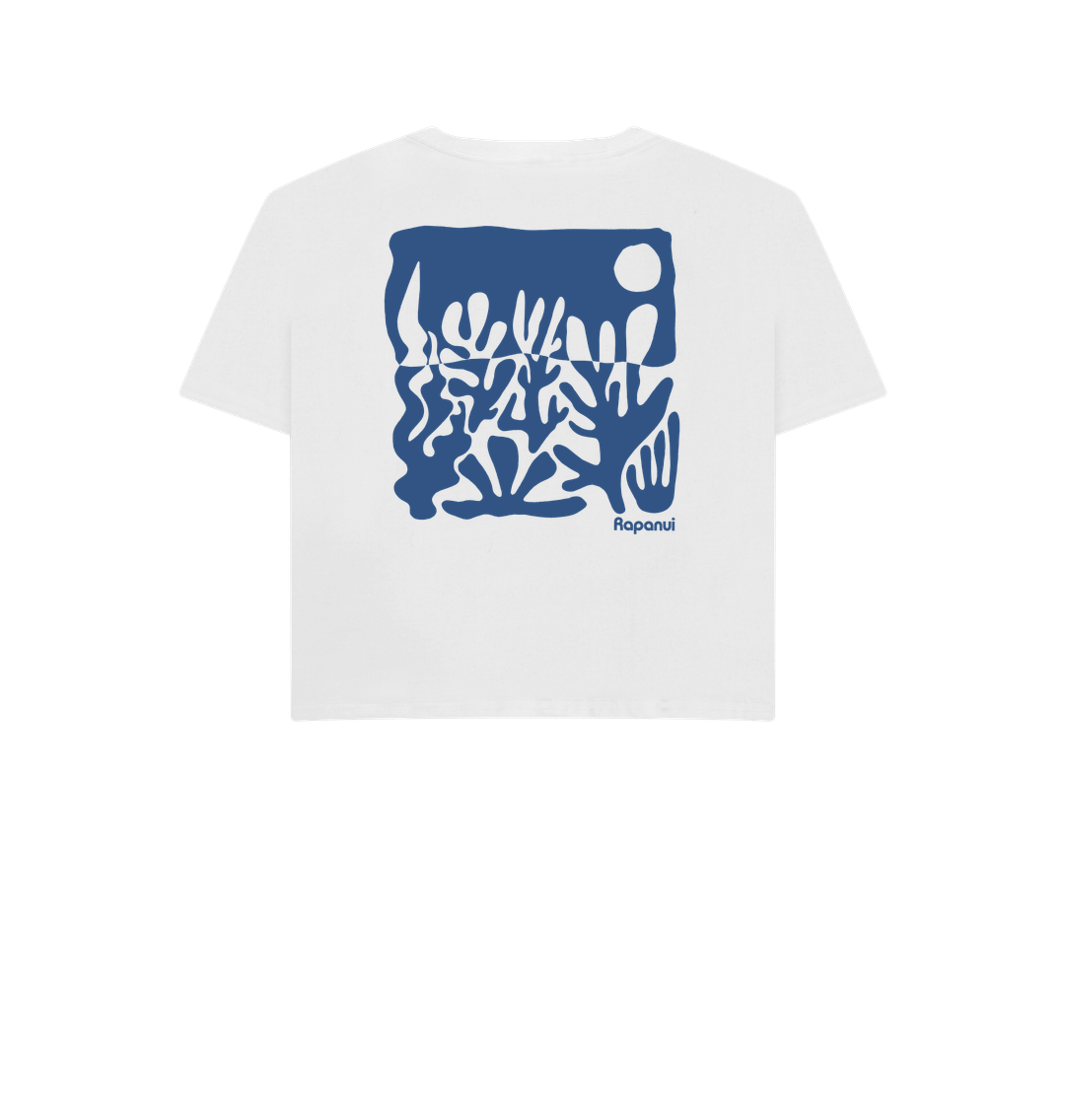White Printed T-shirt Back