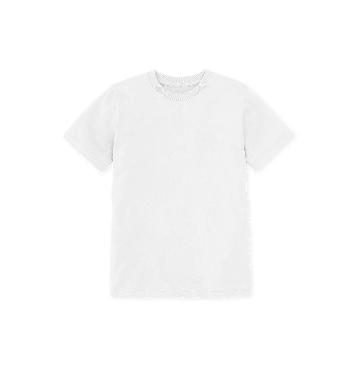 White Printed Kids T-Shirt Front