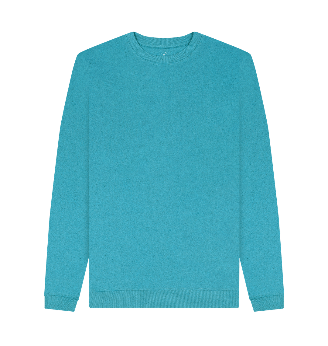 Ocean Blue Recycled Printed Sweater
