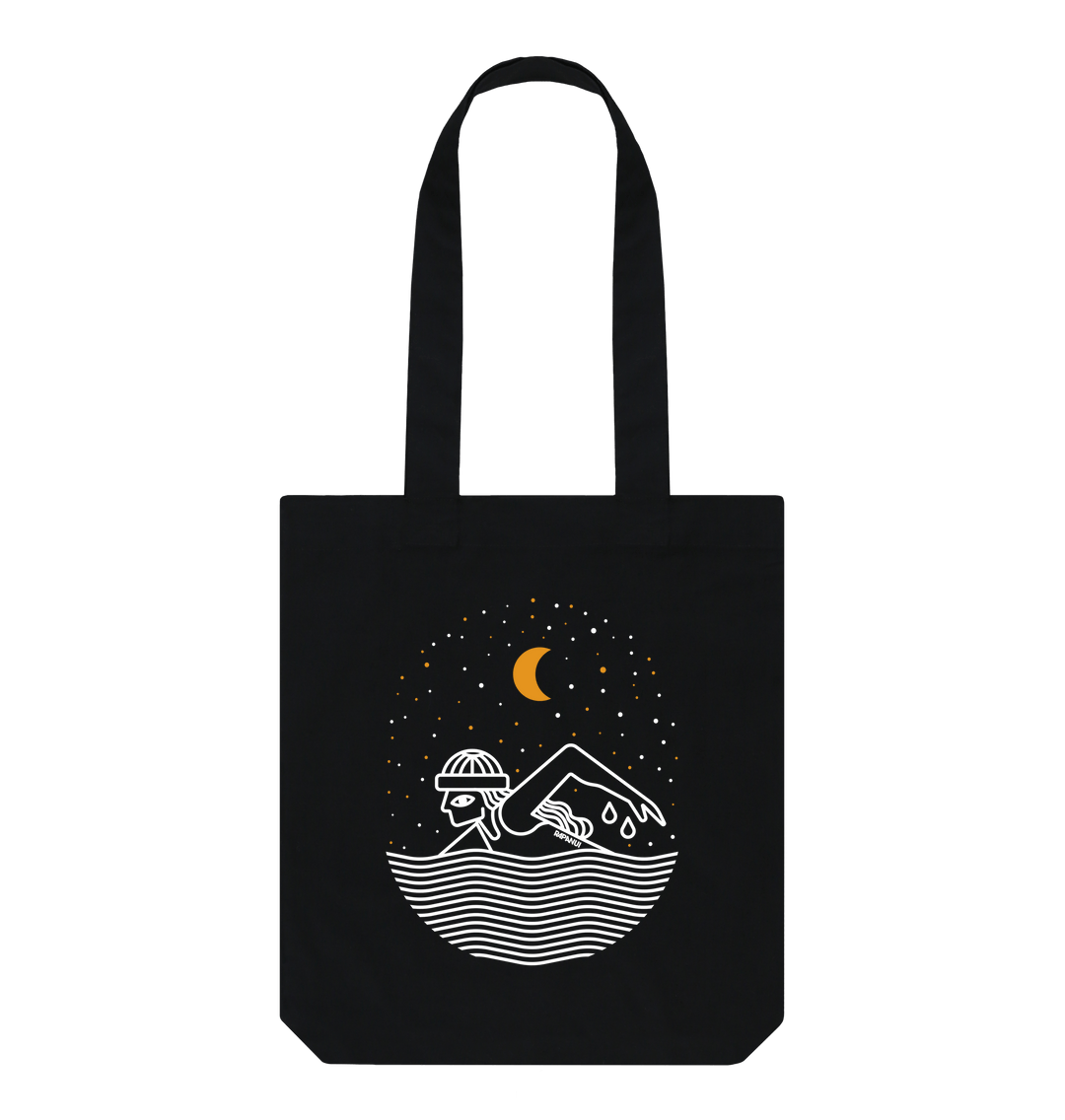Black Printed Bag
