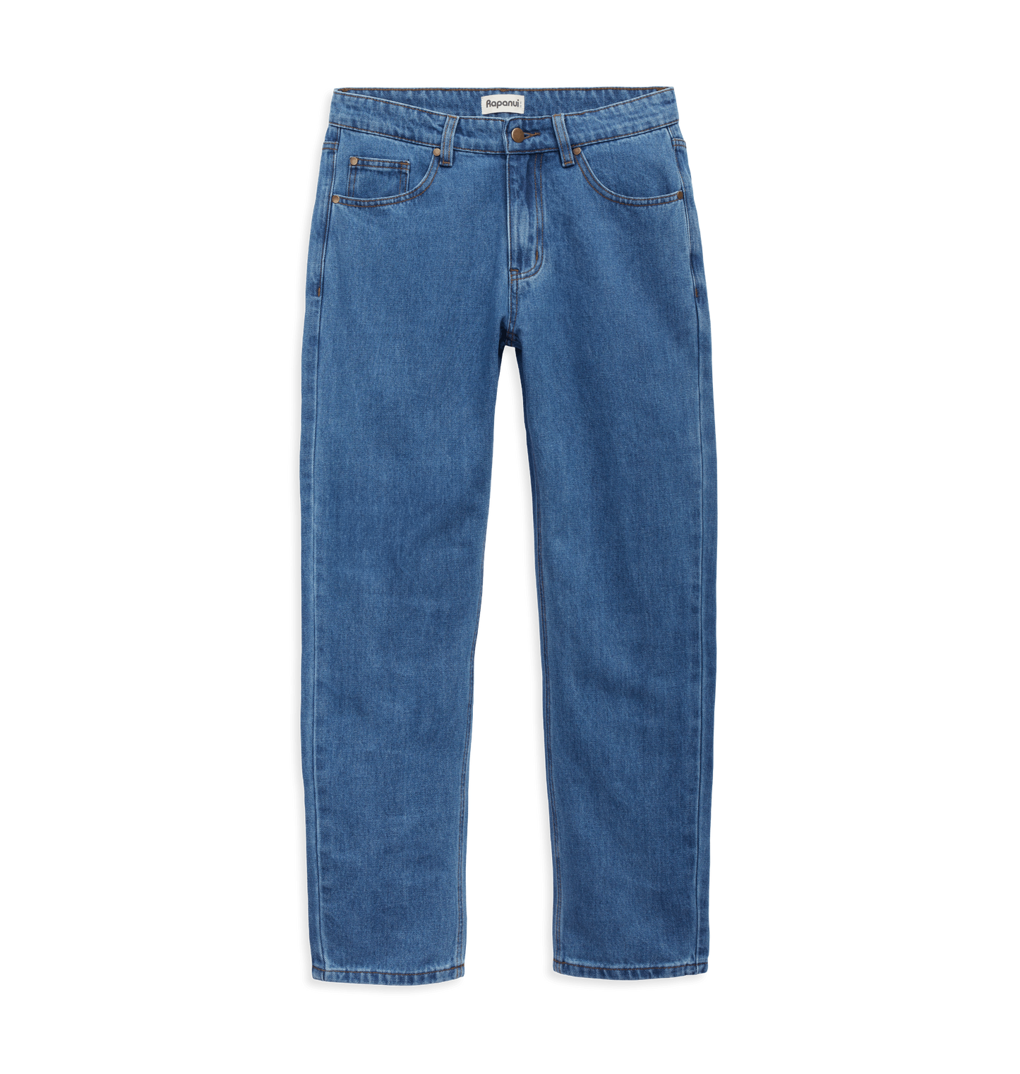Mid Blue Printed Mens Joggers
