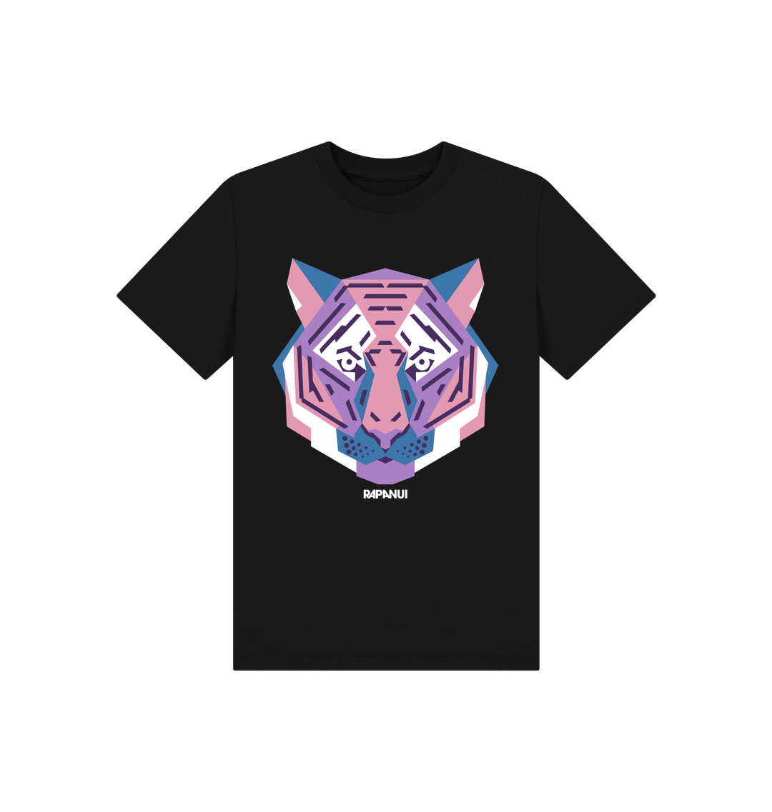 Black Printed Kids T-Shirt