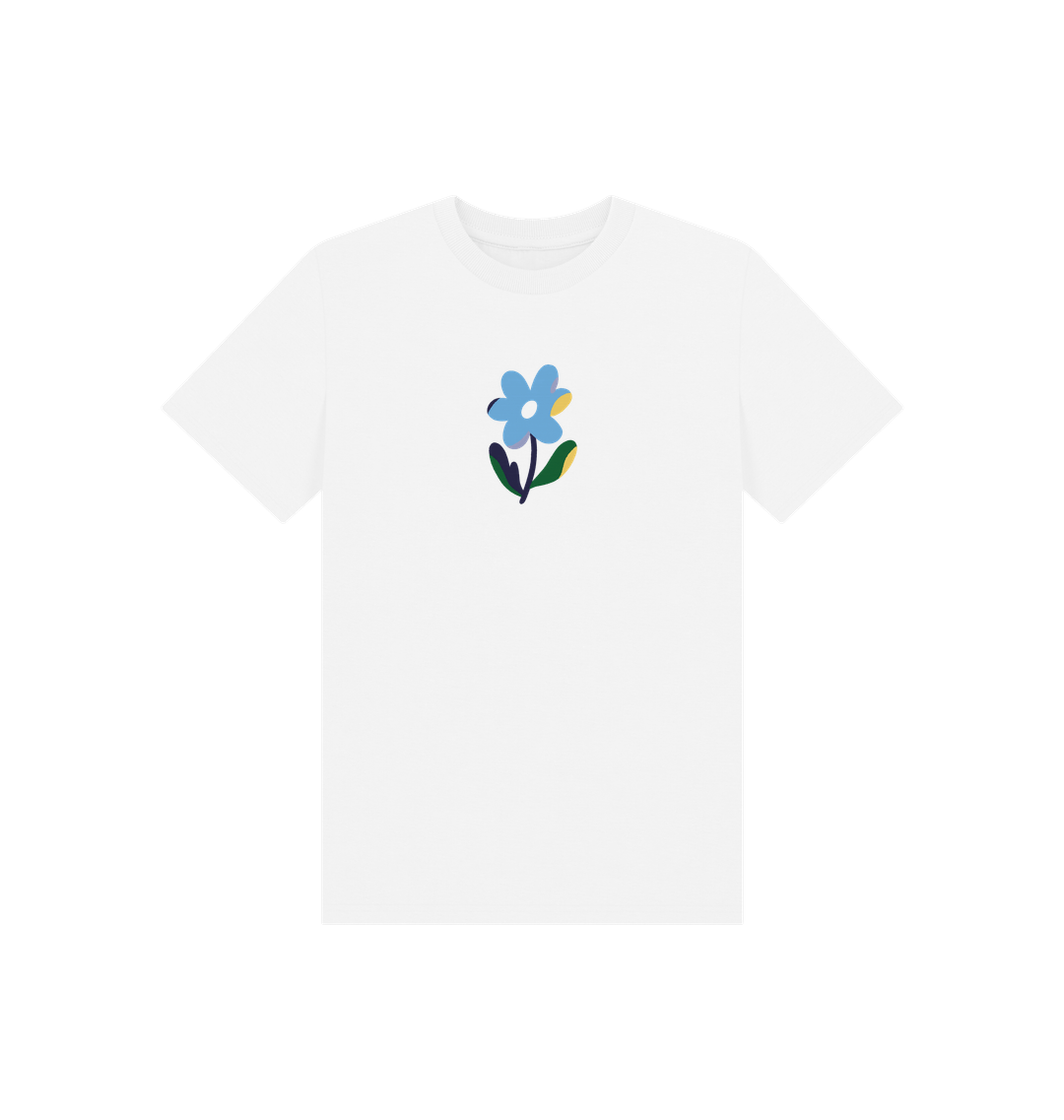 White Printed Kids T-Shirt