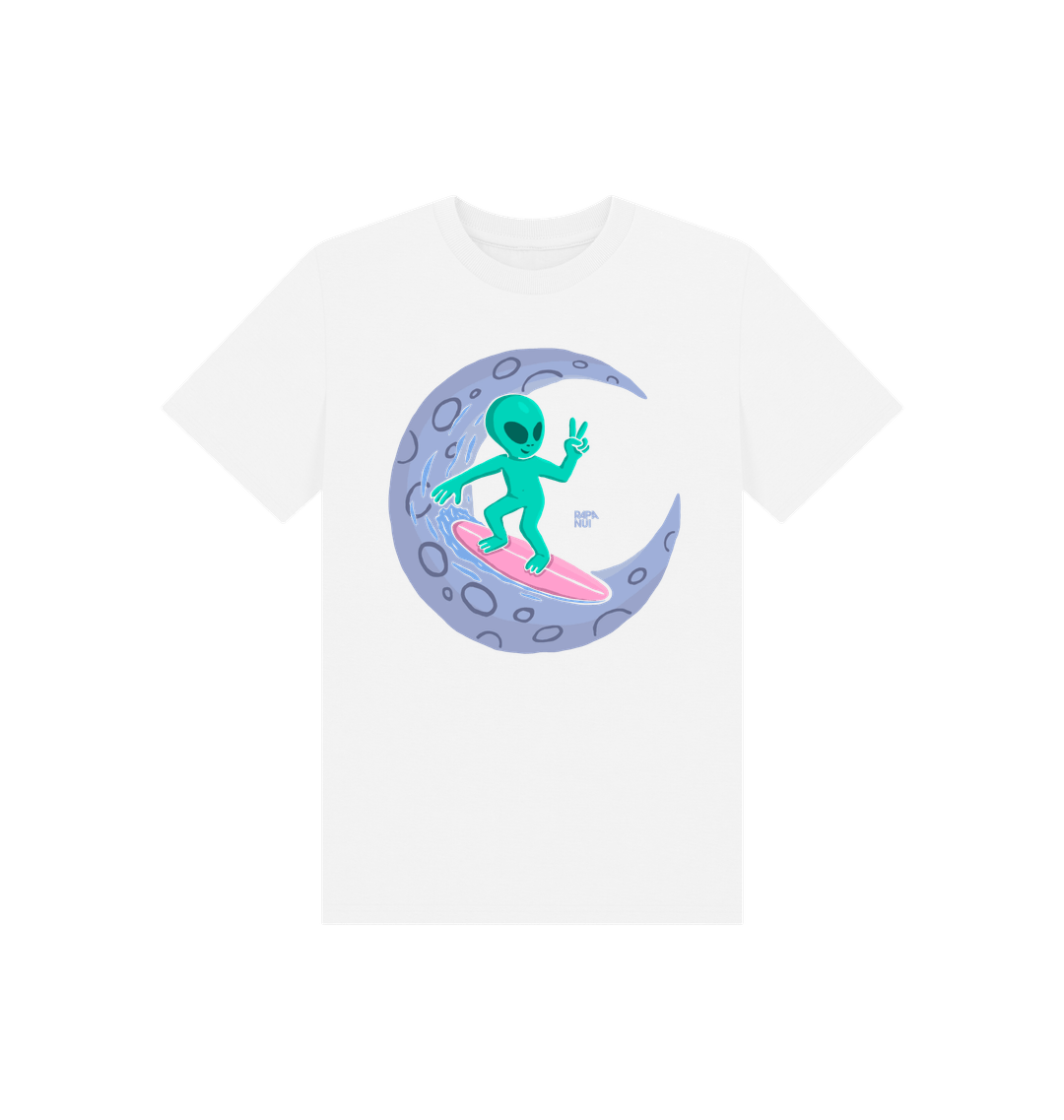 White Printed Kids T-Shirt