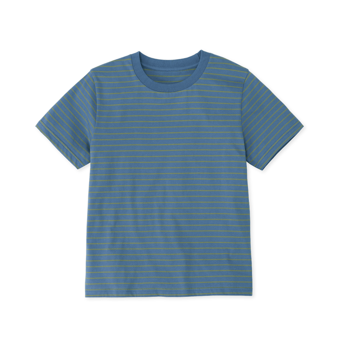 Solent & Sage Stripes Printed T-shirt