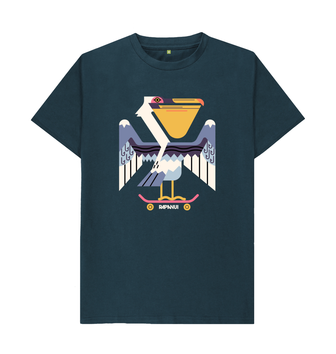 Denim Blue Printed T-shirt