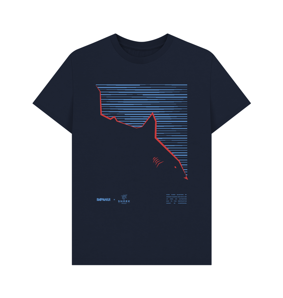 Navy Blue Printed T-shirt Front