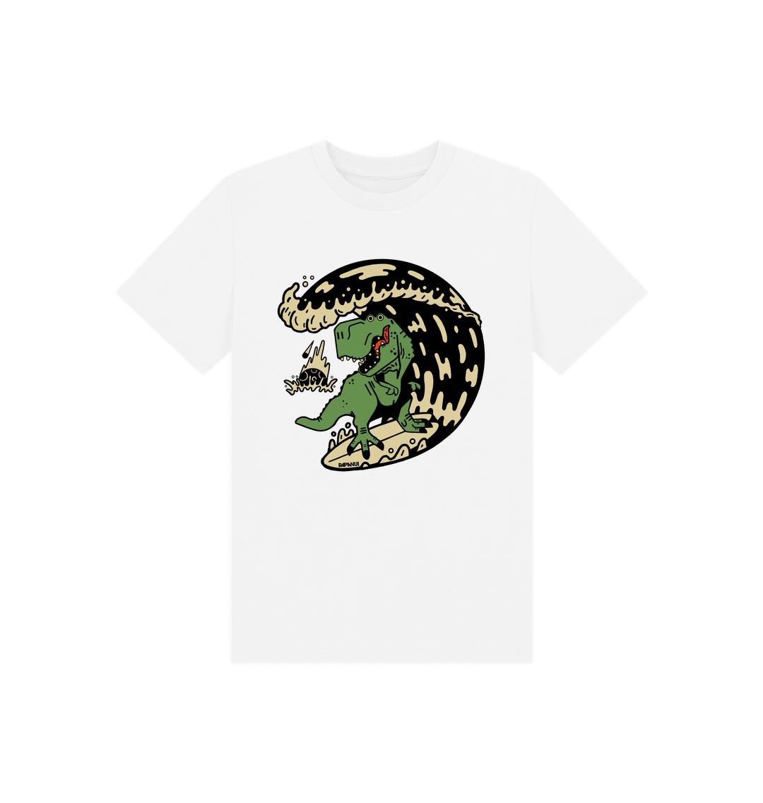 White Printed Kids T-Shirt Front