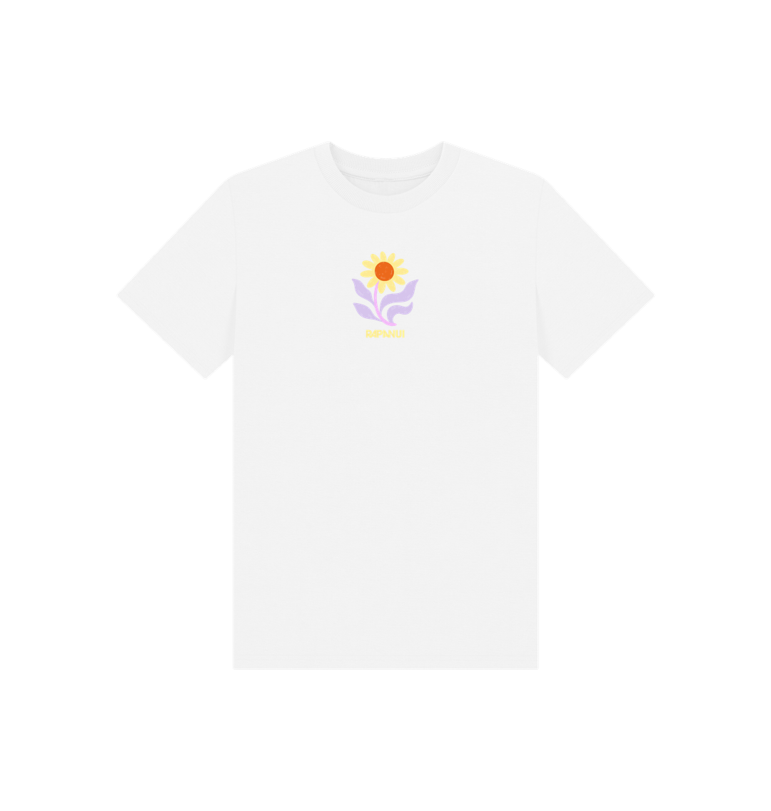White Printed Kids T-Shirt