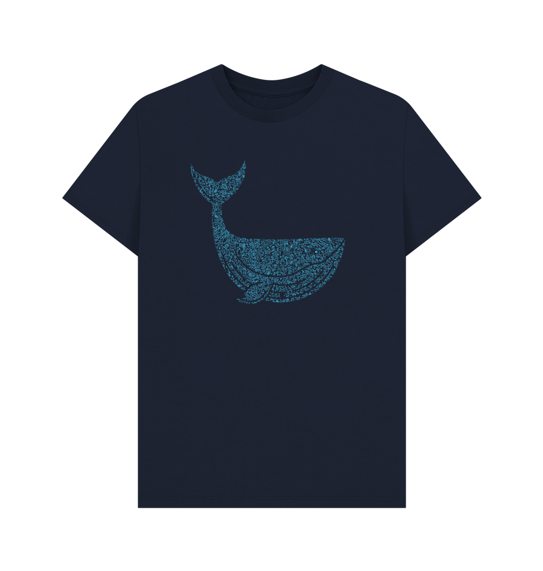 Navy Blue Printed T-shirt
