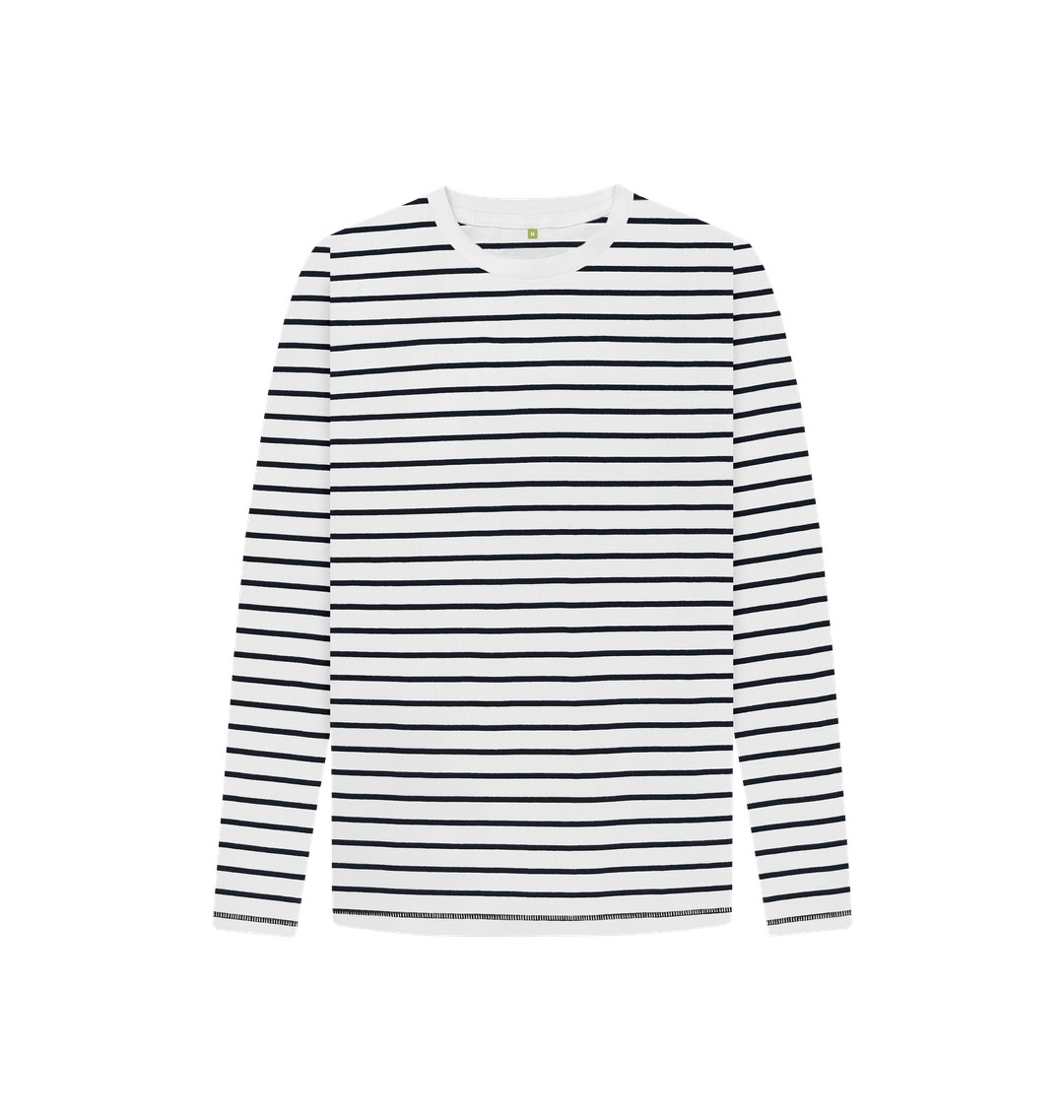Navy Stripes Printed Kids T-Shirt Front