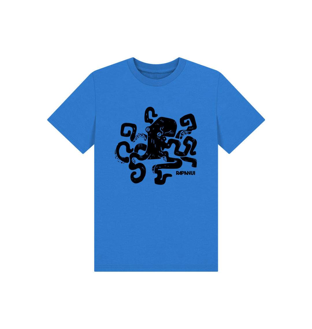 Bright Blue Printed Kids T-Shirt