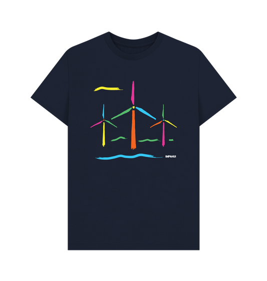 Navy Blue Printed T-shirt