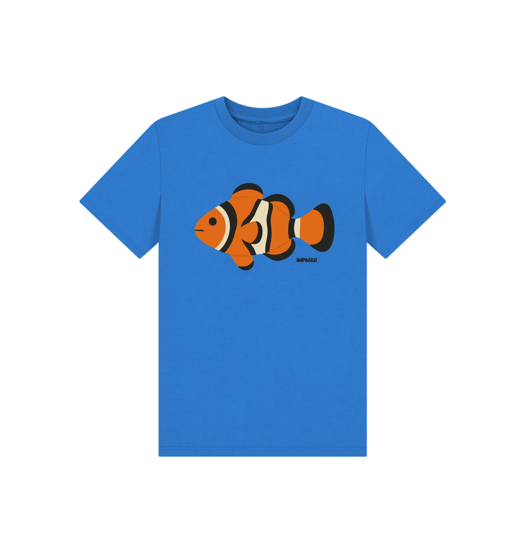 Bright Blue Printed Kids T-Shirt