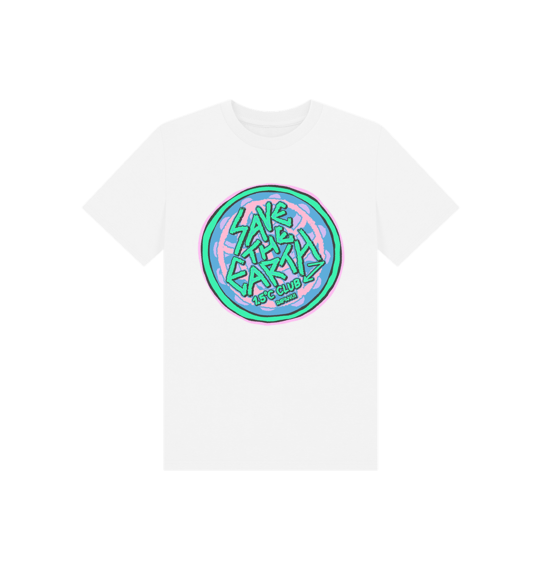 White Printed Kids T-Shirt