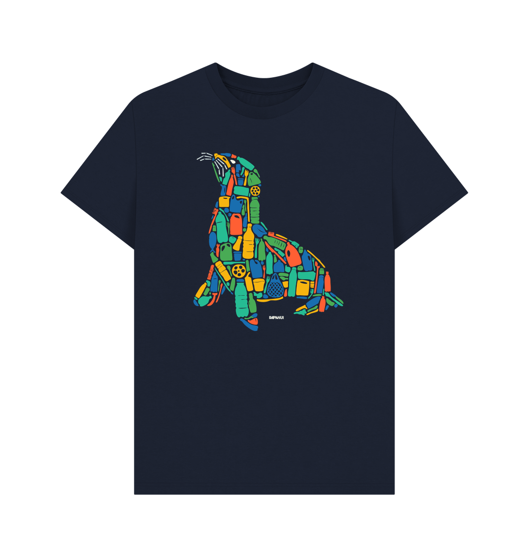 Navy Blue Printed T-shirt