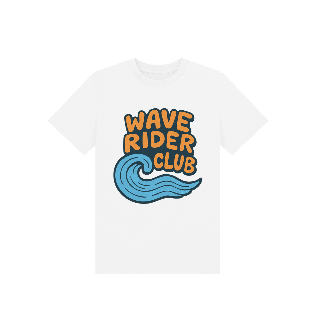White Printed Kids T-Shirt Front