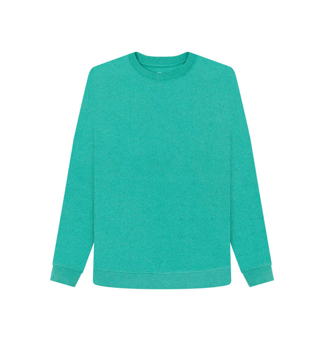 Seagrass Green Recycled Printed Sweater