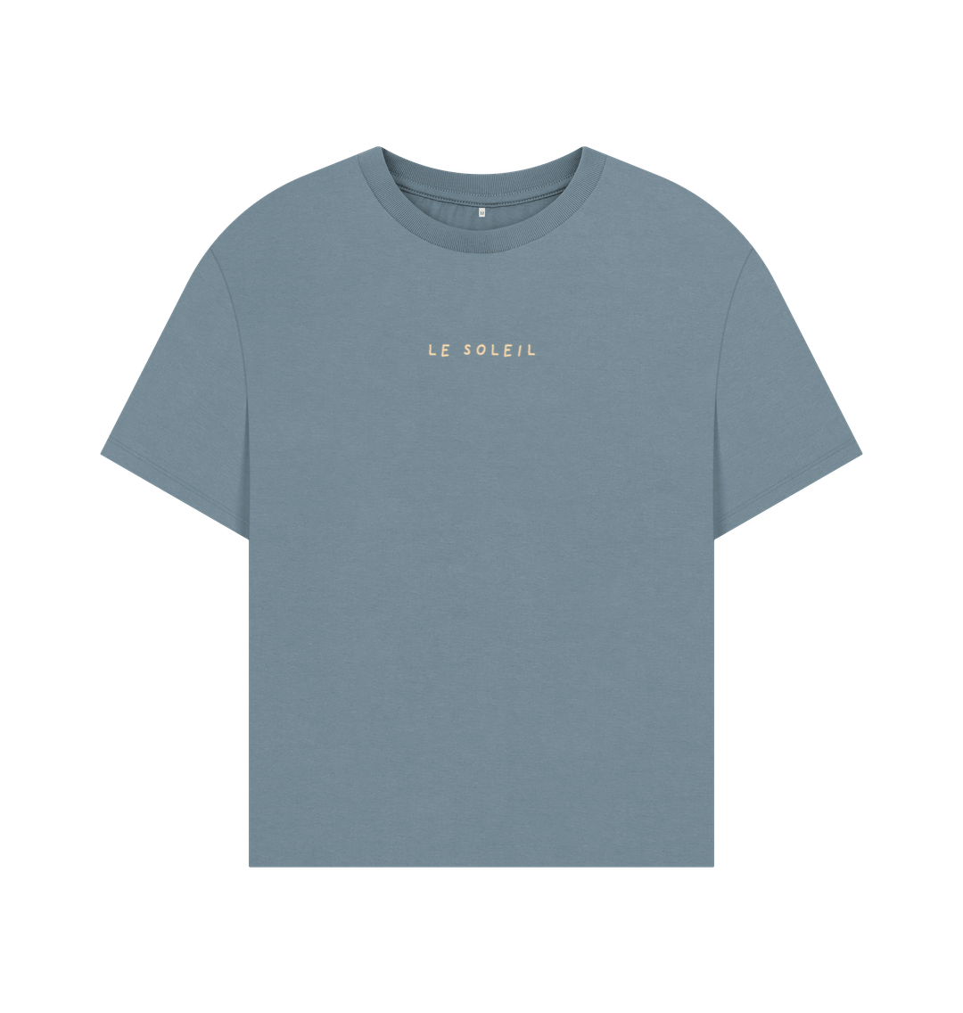 Stone Blue Printed T-shirt