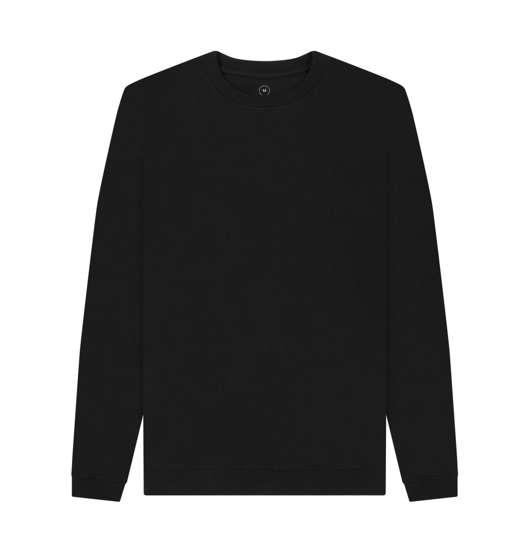 Black Recycled Printed Sweater
