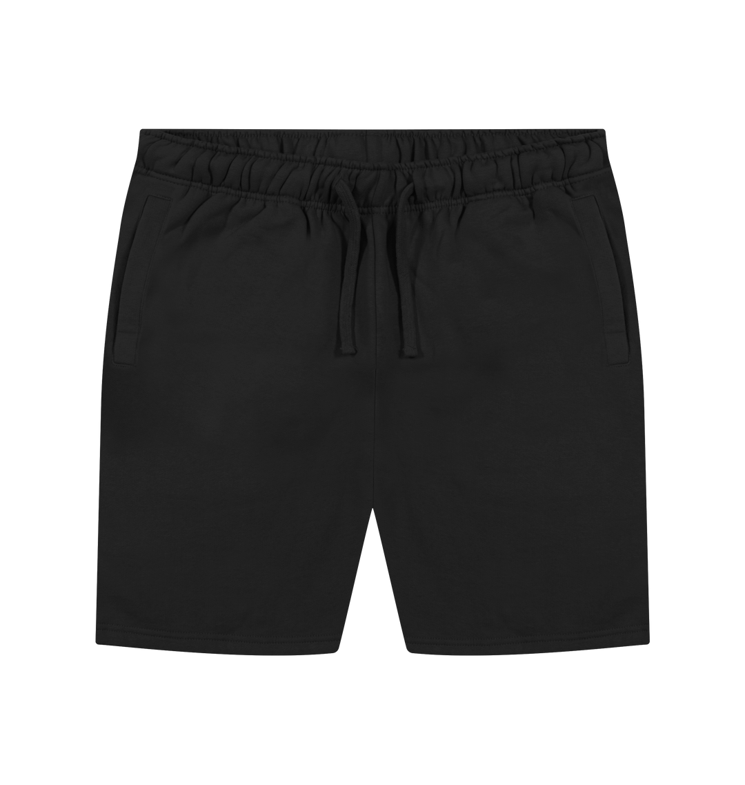 Black Printed Mens Shorts