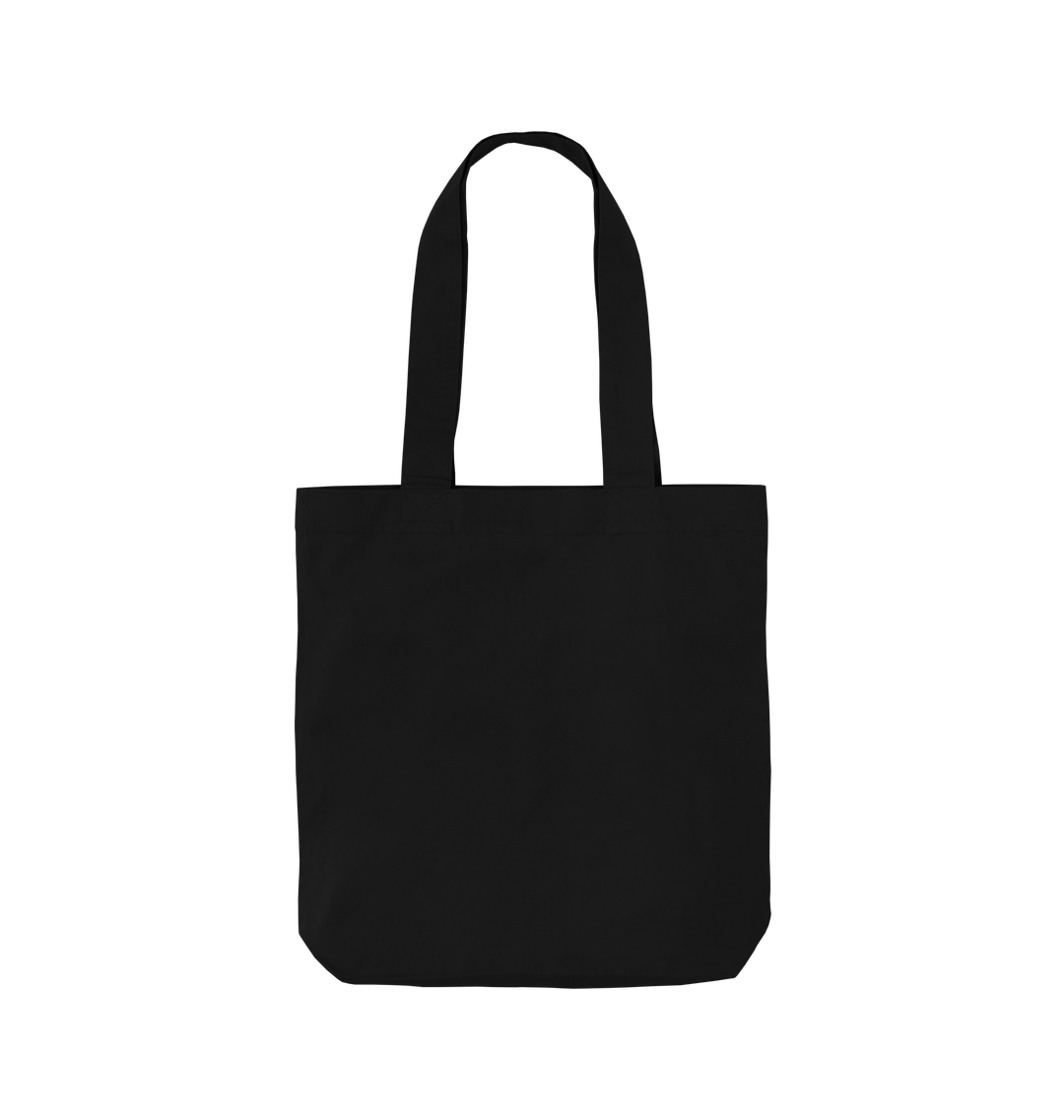 Black Printed Bag Front