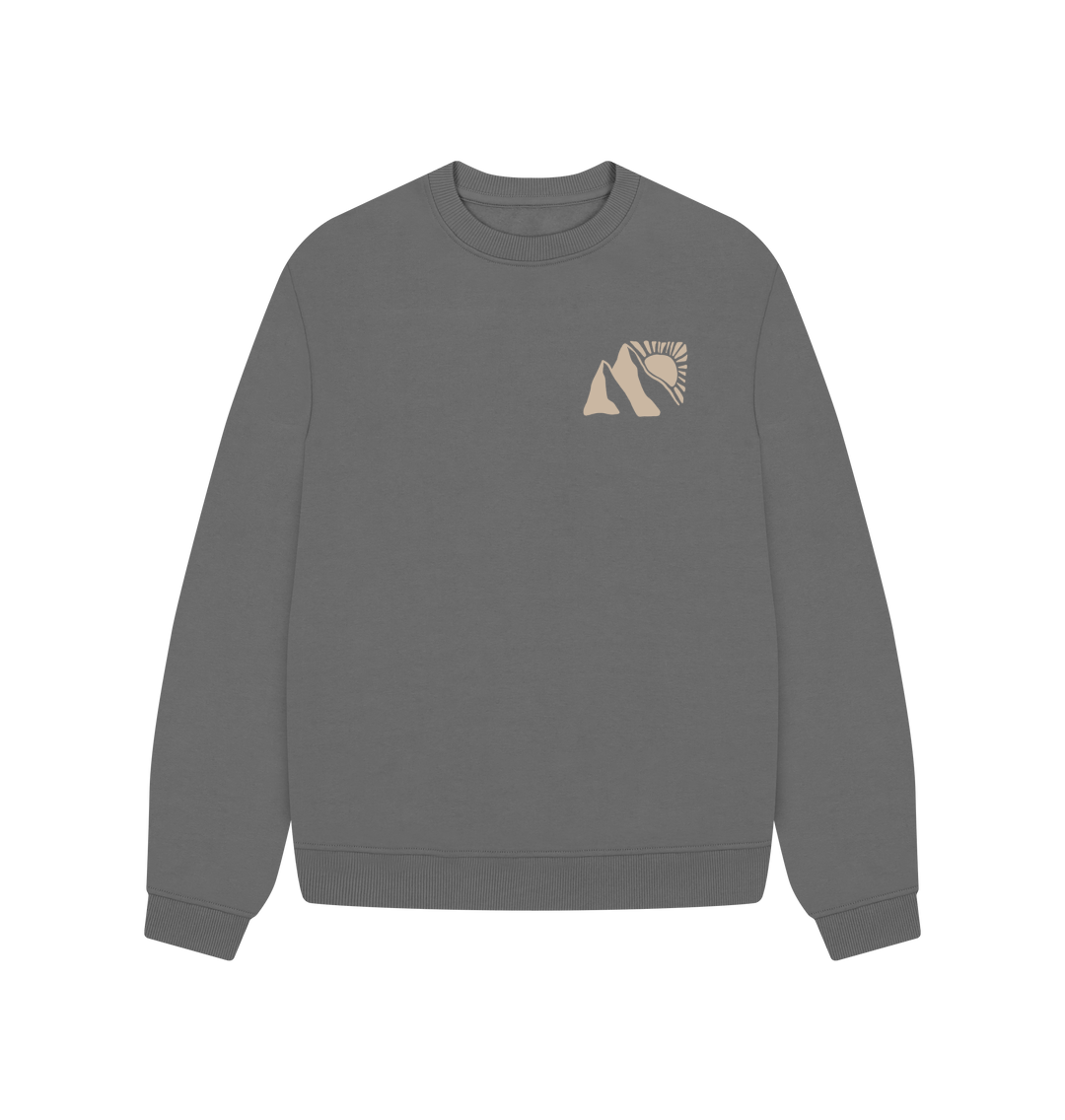 Slate Grey Printed Sweater