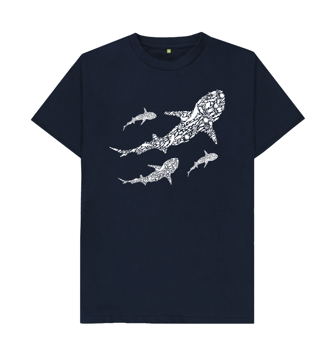 Navy Blue Printed T-shirt