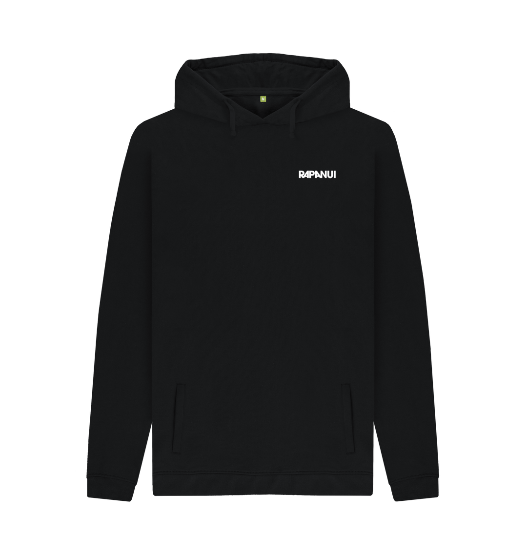 Black Printed Hoody Front