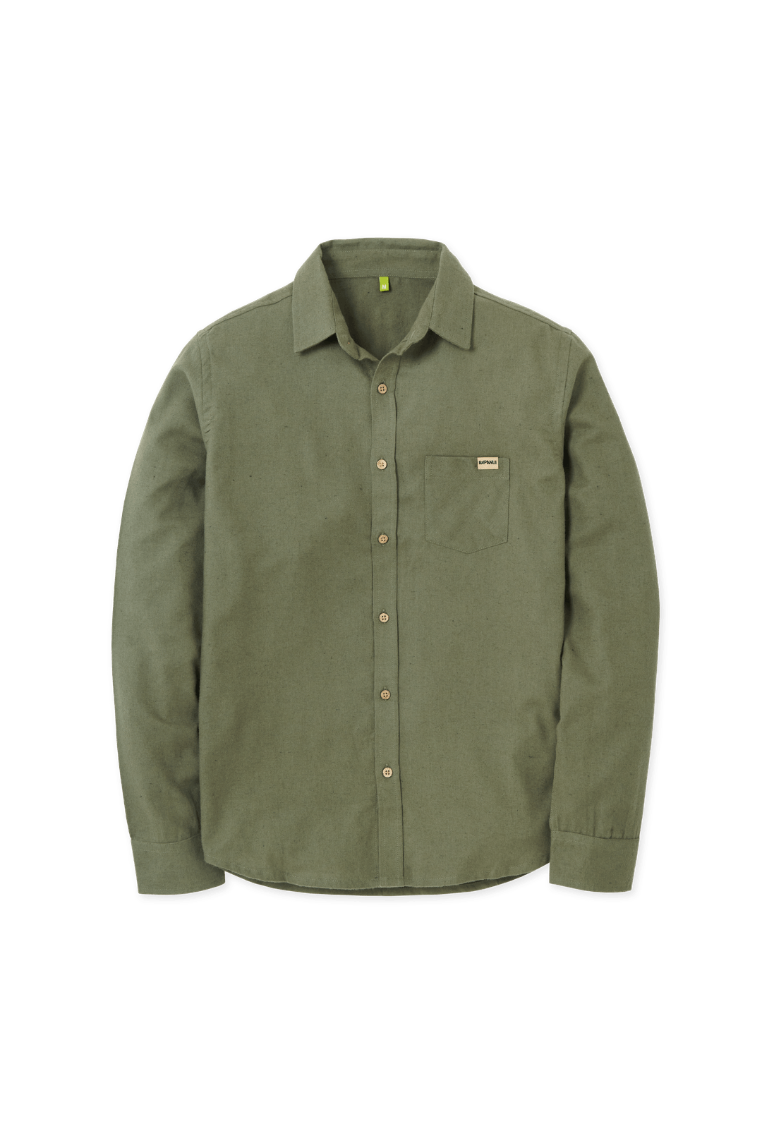Khaki Recycled Flannel Shirt
