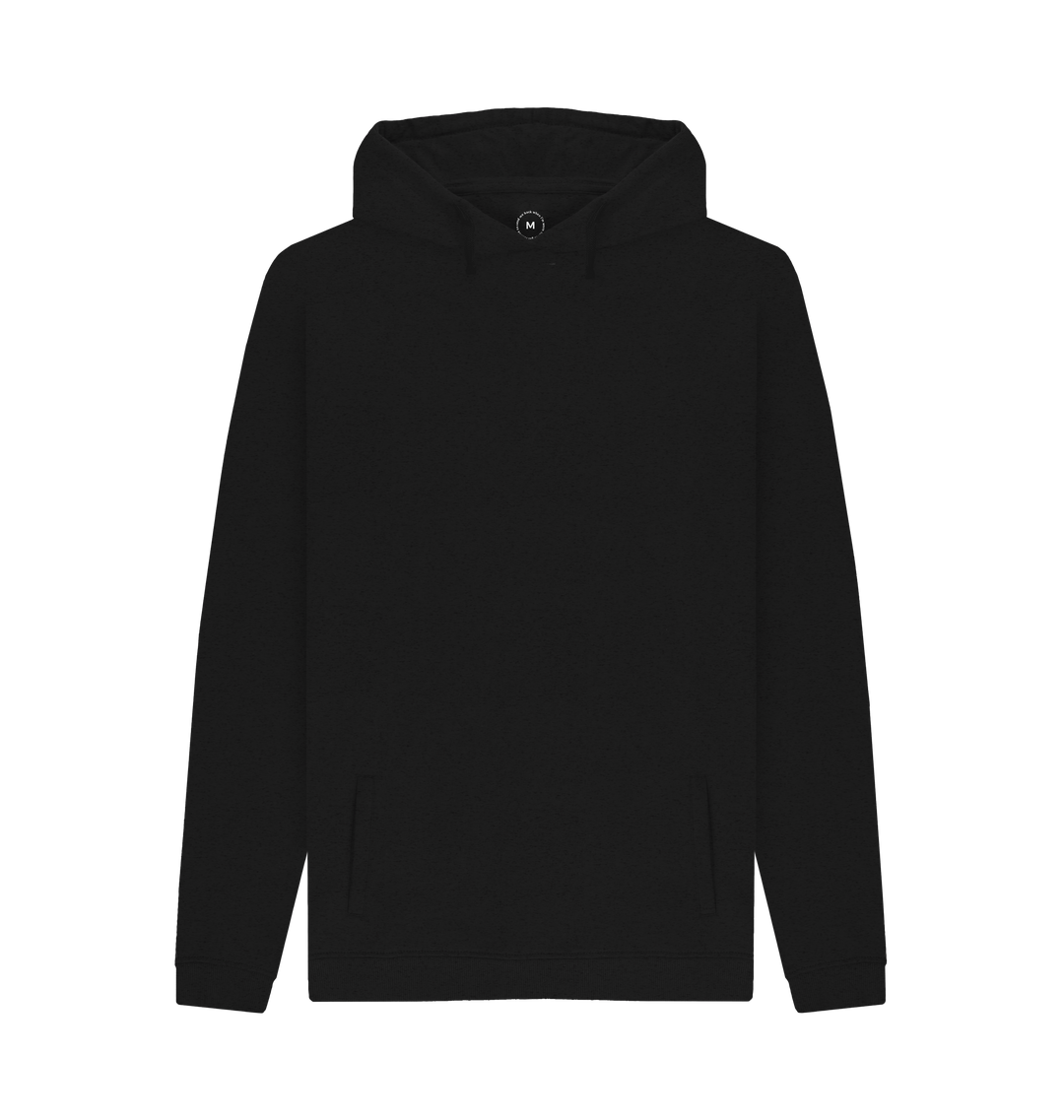 Black Recycled Hoody Front