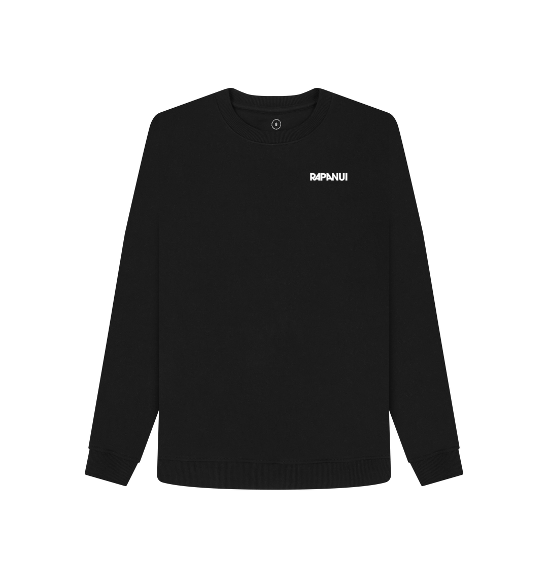 Black Recycled Printed Sweater