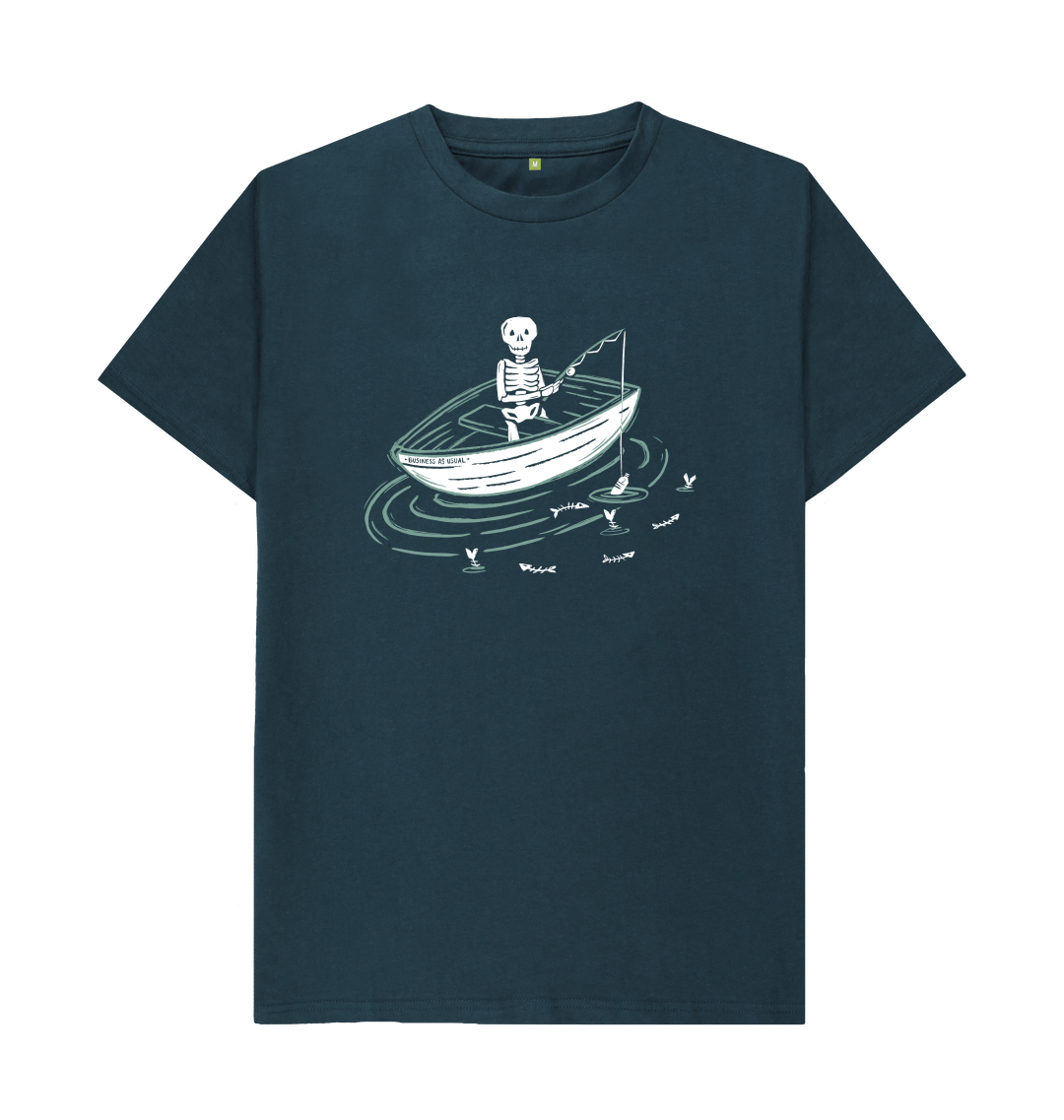 Denim Blue Printed T-shirt