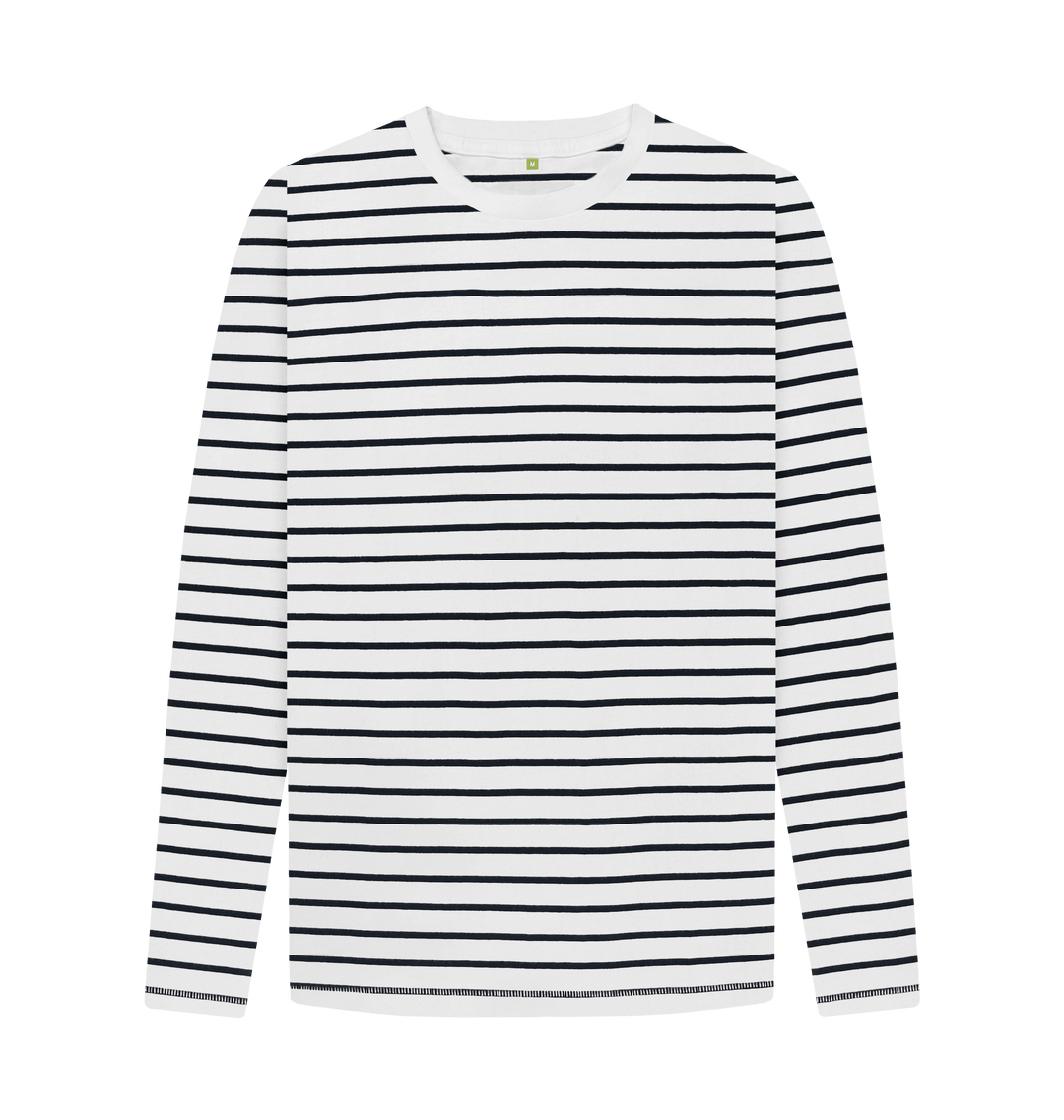 Navy Stripes Printed T-shirt Front