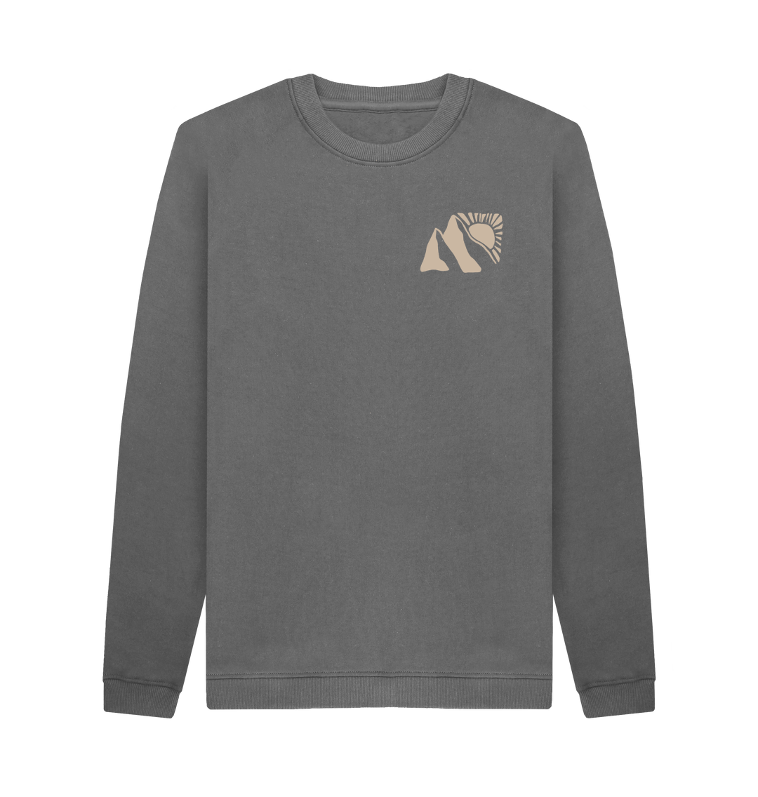 Slate Grey Printed Sweater