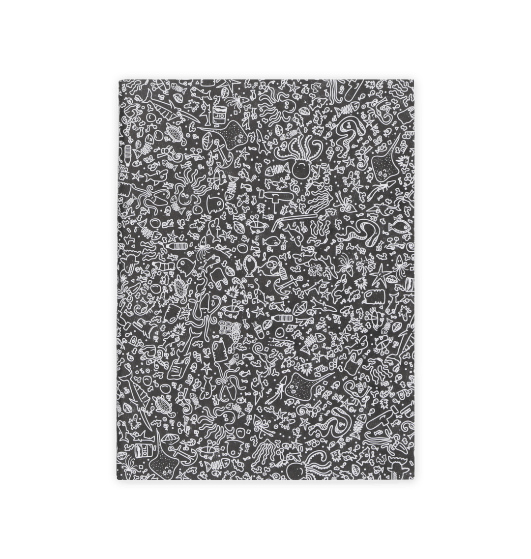 Marine Black Large notebook Front