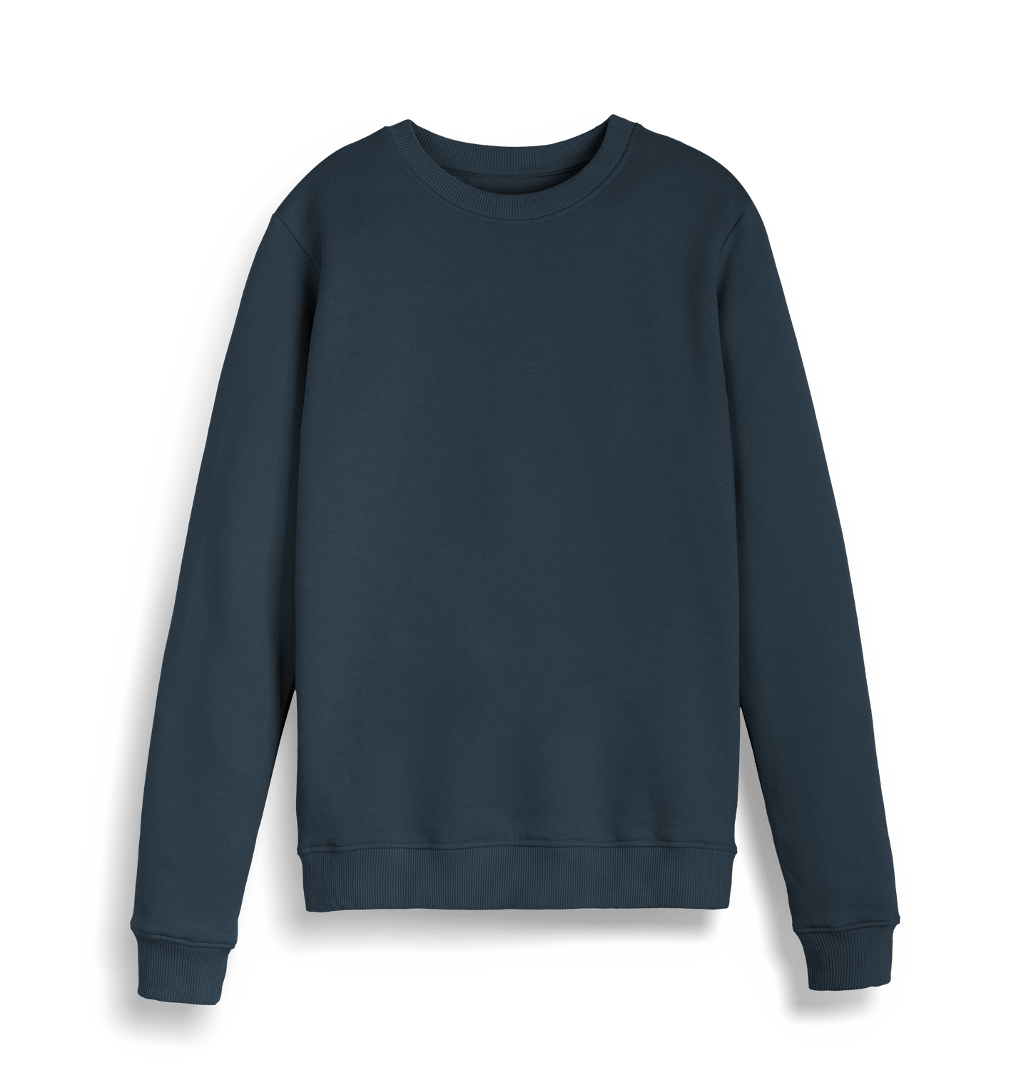 Navy Blue Printed Sweater Front