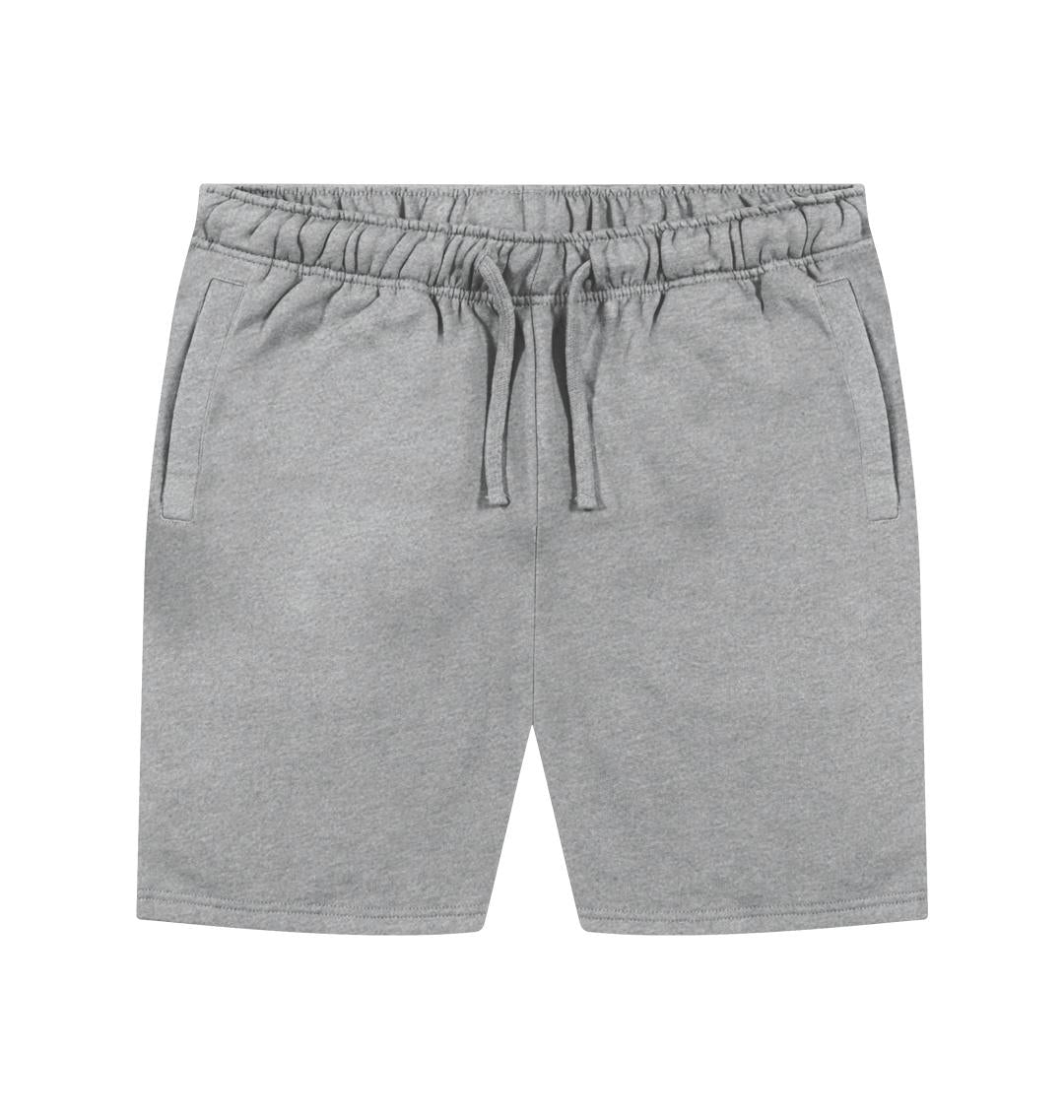 Athletic Grey Printed Mens Shorts