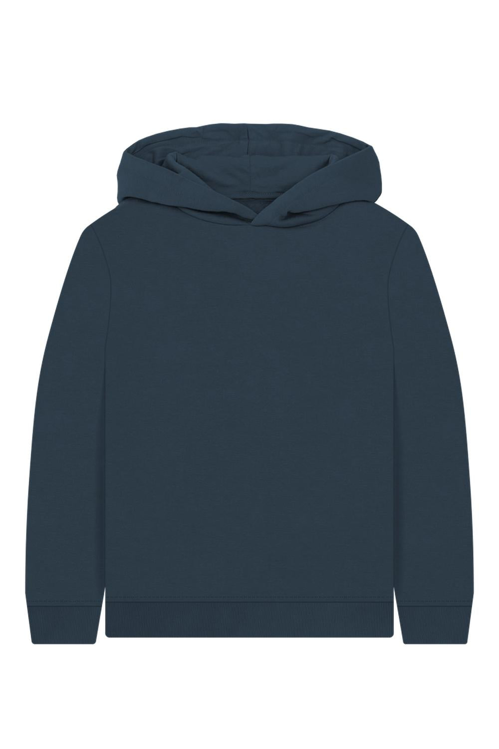 Navy Blue Printed Kids Hoodie