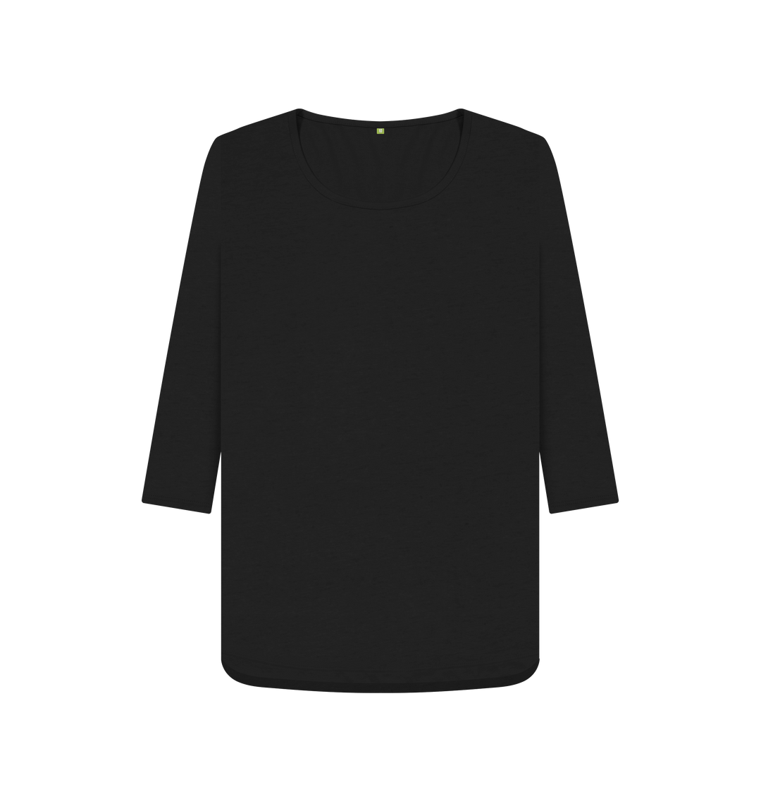 Black Printed Long Sleeve T Shirt