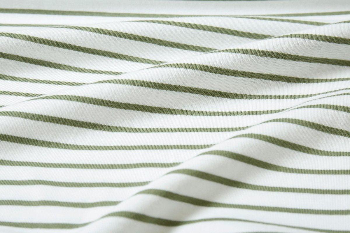 Striped Boat Neck Top - Striped T - Shirts