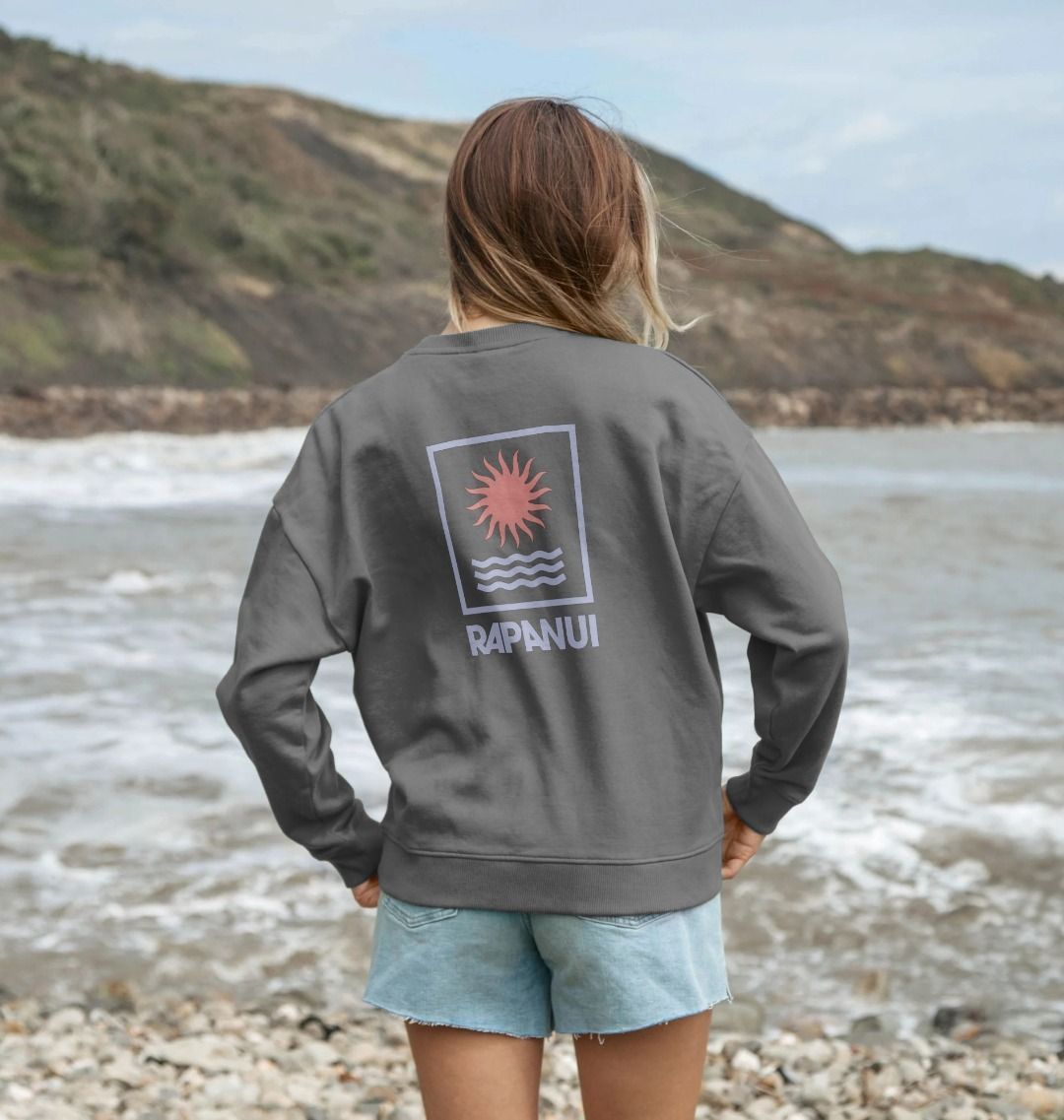 Sun Oversized Sweatshirt - Printed Sweatshirt