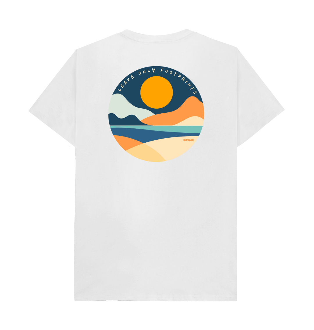 White Printed T-shirt Back